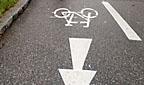 Fahrradspur